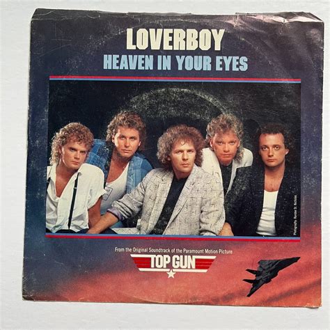 Loverboy Heaven In Your Eyes Record 45 RPM Single TOP GUN Columbia 1986 ...