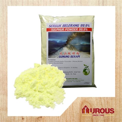 SULPHUR POWDER (SERBUK BELERANG) 99.9% 500G - Aurous Hardware Online Store