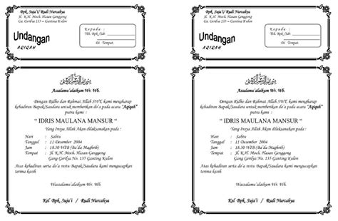 [PDF] Contoh Undangan Aqiqah PDF - Panot Book