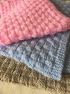 Ravelry: Quick and Easy Basket Weave Baby Blanket pattern by Daisy Gray Knits