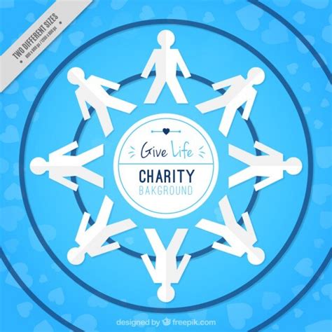 Premium Vector | Blue charity background