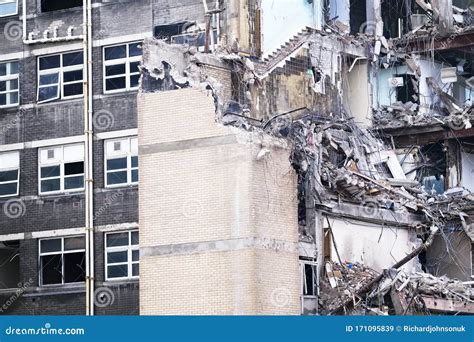 Demolition of Office Building Collapse Following Explosion by ...