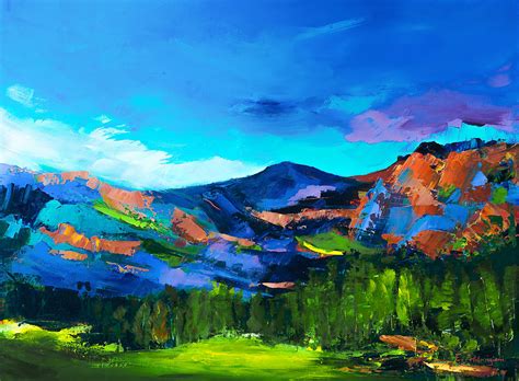 Colorado Hills Painting by Elise Palmigiani