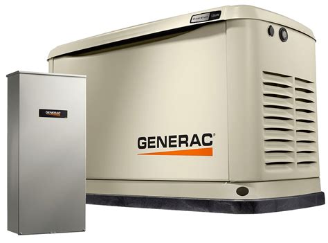 Generac 69981 7.5kW Home Standby Generator System 50-amp 8-circuit ATS ...