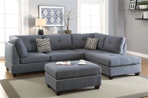 Reversible Sectional Sofa with Ottoman F6975