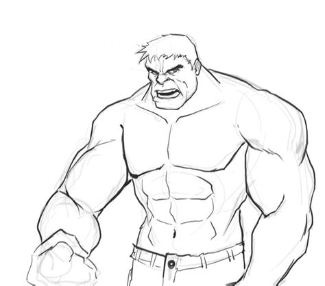 How to draw Hulk | Easy cartoon drawings, Drawing superheroes, Comic ...