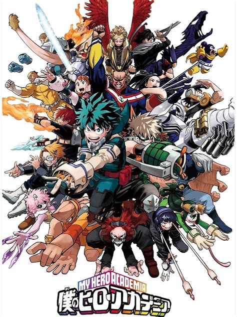 My Hero Academia Posters - My Hero Academia All Character Design Poster RB2210 - My Hero ...