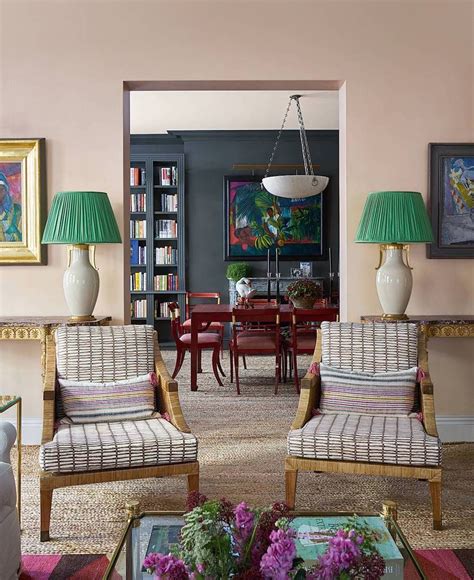 hg_morrison - taupe-pink living room walls - Laurel Home