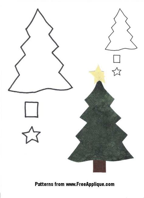 Christmas Patterns for Applique - Angels, Christmas Trees