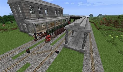 Railroad System with Traincraft Minecraft Map