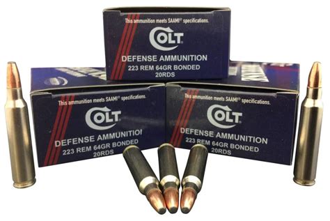 Colt Ammo Defense 223 Rem/5.56 NATO 64 GR BTHP 20 Bx/ 50 Cs | Gunther Guns