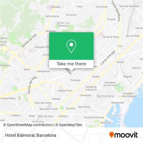 How to get to Hotel Balmoral in Barcelona by bus, metro or train?