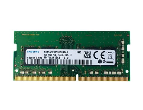 Buy Samsung 8GB DDR4 2666MHz RAM Memory Module for Laptops (260 Pin ...