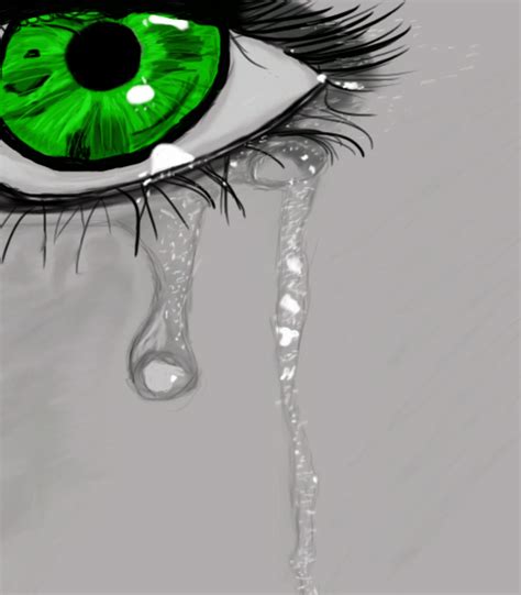 Crying Green Eye by cehavard90 on DeviantArt