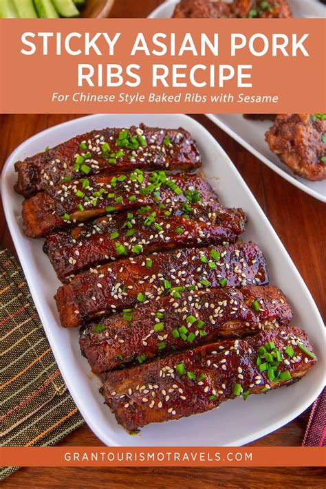 Sticky Asian Pork Ribs Recipe for Chinese Style Baked Ribs | Recipe | Pork rib recipes, Rib ...