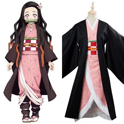 Fashion Demon Slayer Cosplay Kamado Nezuko Costume Kimetsu no Yaiba ...