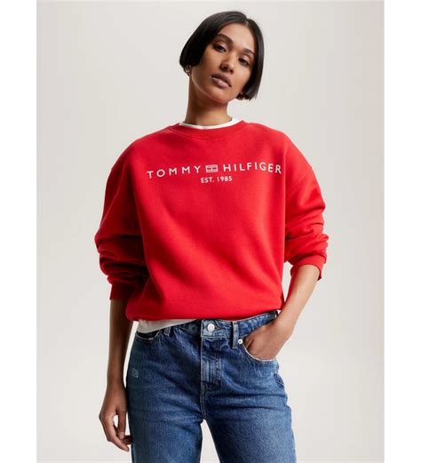 Tommy Hilfiger Sweatshirt Modern with red logo - ESD Store fashion, footwear and accessories ...