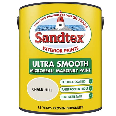 Sandtex Ultra Smooth Masonry Paint 5L Ivory Stone | Allen Braithwaite