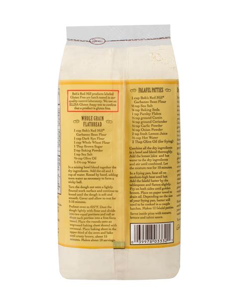 Bob’s Red Mill Gluten Free Garbanzo Bean Flour 4/16oz – Mill Creek ...