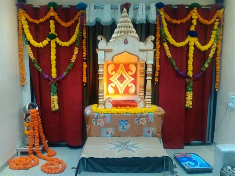 Ganpati Mandap decoration | Ganesh Utsav 2018 | Home Decor | Riddhi Shah | Mandap, Ganesh utsav ...
