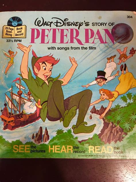 Walt Disney's story of Peter pan book and record by HomespunHummingbird on Etsy | Walt disney ...