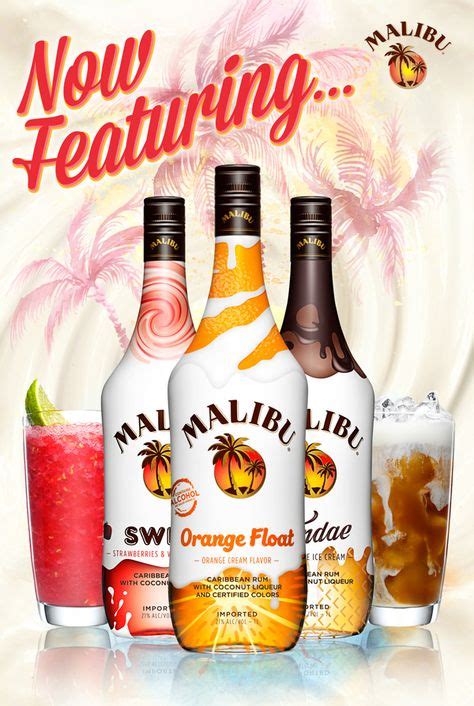 Malibu Rum on Behance | Malibu rum flavors, Malibu rum, Orange ...