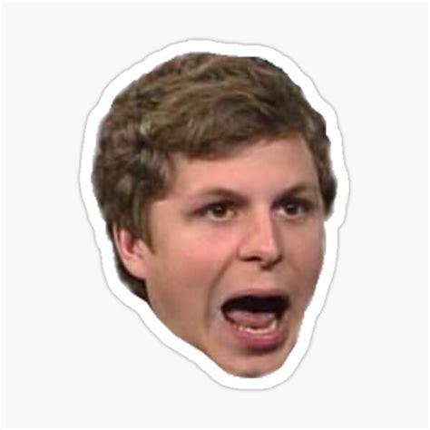 "Michael Cera" Sticker for Sale by Shitty-Memes | Redbubble