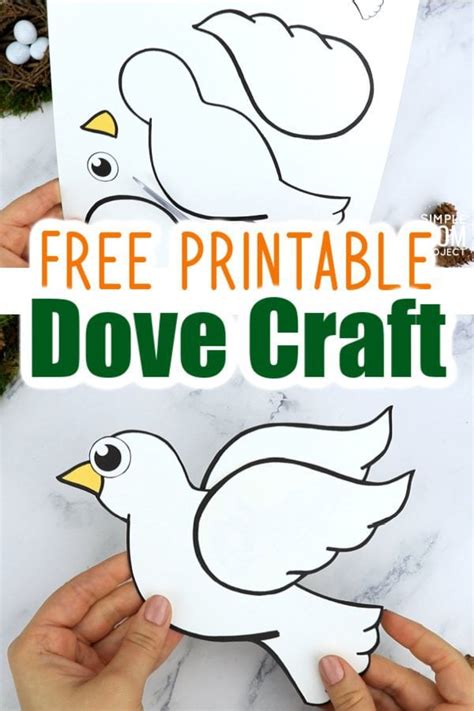 Noahs Dove Craft Printable Free Template