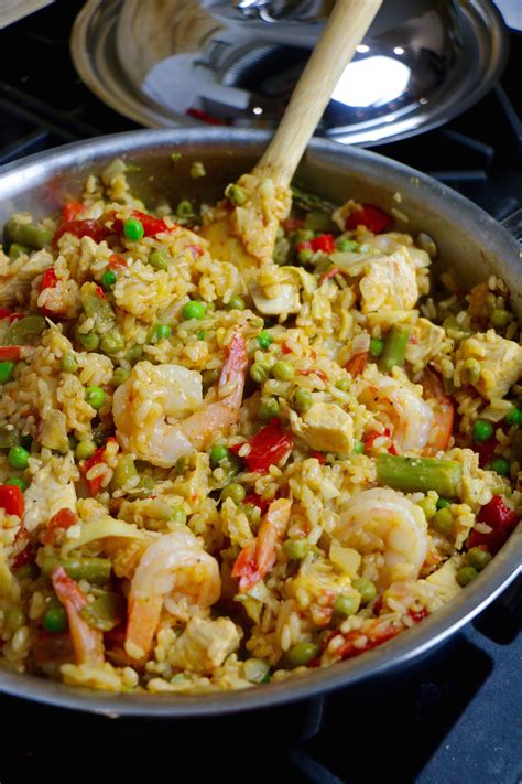 Simple One-Pot Mixed Paella - Whitney E. RD | Recipe | Paella recipe seafood, Paella, Frozen ...