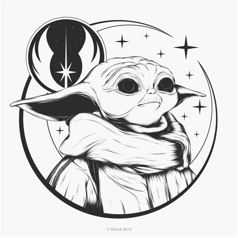 GROGU by BlackBirdillu on DeviantArt | Star wars art drawings, Star wars drawings, Yoda art