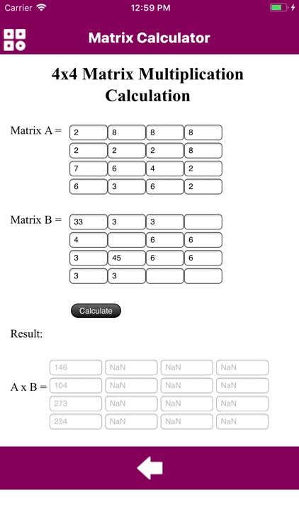 Calculator Of Matrix by Sunnykumar Mavani