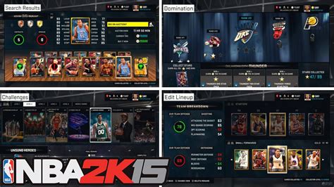 NBA 2K15 MyTEAM Screenshots!: Auction House, New Legends, and Cheaper Packs! - YouTube