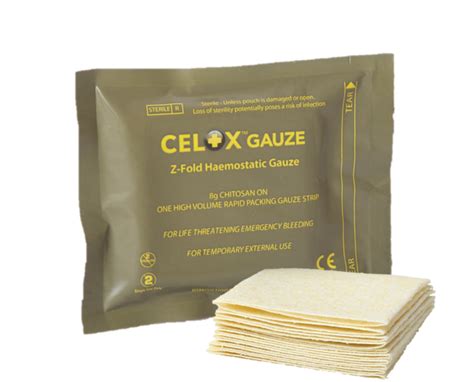 Celox Gauze 5 foot Z Fold Haemostatic dressing 7-006 - ProTrainings Health and Safety Store