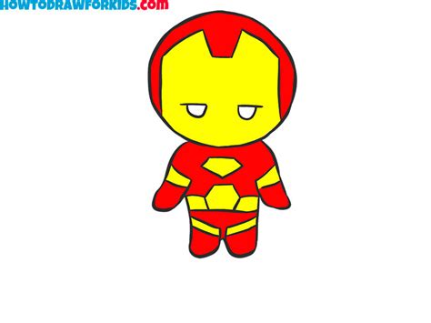 How to Draw Iron Man - Easy Drawing Tutorial For Kids