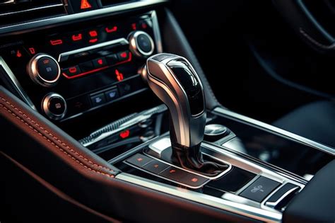 Premium AI Image | Manual gear shifter on a car