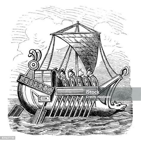 Ships Series Stock Illustration - Download Image Now - Phoenicia - Ancient Civilization, Ship ...