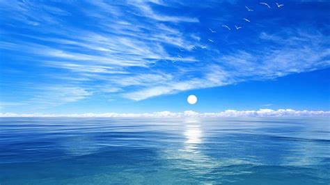 papier peint laut biru,ciel,bleu,jour,océan,mer (#621738) - WallpaperUse