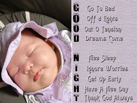 cute baby good night quotes - Google Search