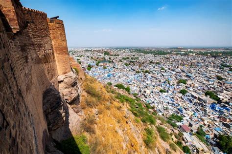 Aerial View of Jodhpur City, Rajasthan, India. Stock Image - Image of ...