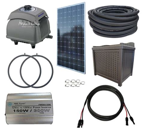 Mini Solar Power Pond Aerator Kit Without Battery - Discount Pond Shop