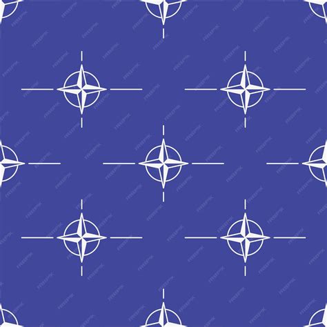 Premium Vector | Seamless NATO logo pattern