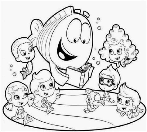 Bubble Guppies Christmas Coloring Pages