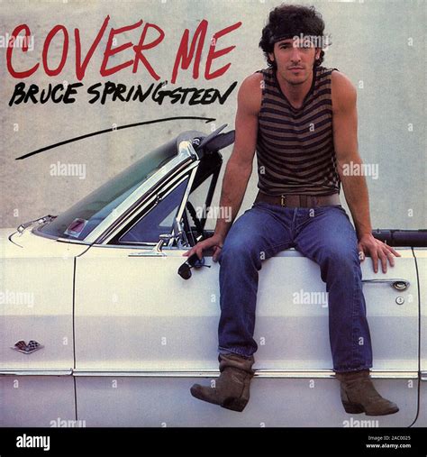 Bruce Springsteen - Cover Me - Vintage vinyl album cover Stock Photo ...