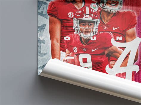 Bryce Young Poster Alabama Crimson Tide NFL Poster American Football Print, Sports Gift for Him ...