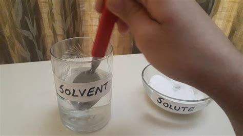 Solute solvent and solution - YouTube