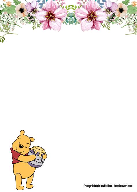 Free Winnie The Pooh Printable Invitations - PRINTABLE TEMPLATES