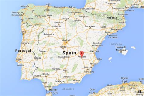 Where is Albacete map Spain