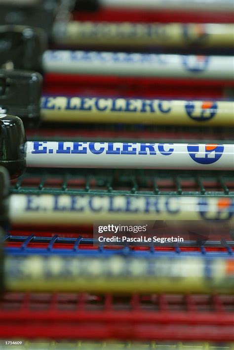 The corporate logo of Leclerc is shown inside a supermarket January ...