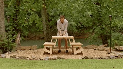 How to Build a Convertible Picnic Table That's Made From Two Benches | Picnic Table Plans