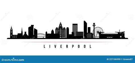 Liverpool Skyline Horizontal Banner. Vector Illustration | CartoonDealer.com #227186990